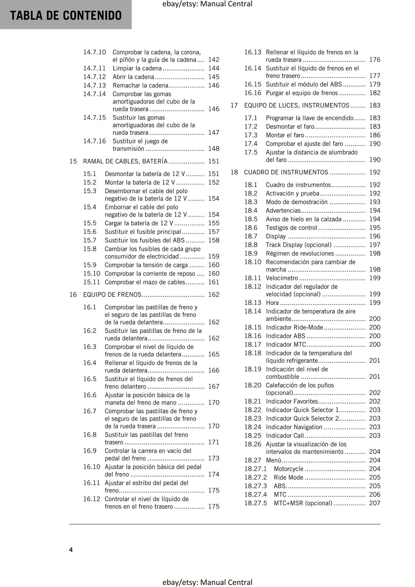 Spanish Language - KTM 2023 - 890 SMT - Manual de Reparacion