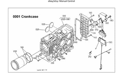 Kubota Water Cooled Diesel Engine - Spare Parts Manual - E75N E75NB3 EA300-E2NB1