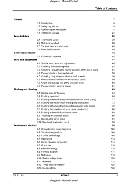 PDF - Bomag Single Drum Roller - BW 211 212 213 D-40 PD-40 - Service Workshop Repair Manual - 02/2007