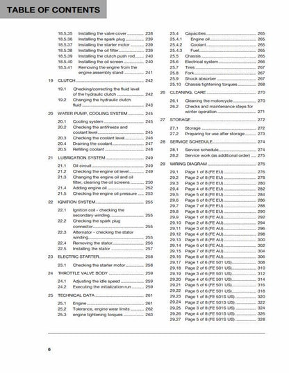 Husqvarna 2015 - FE 450 501 S - Service Workshop Repair Manual