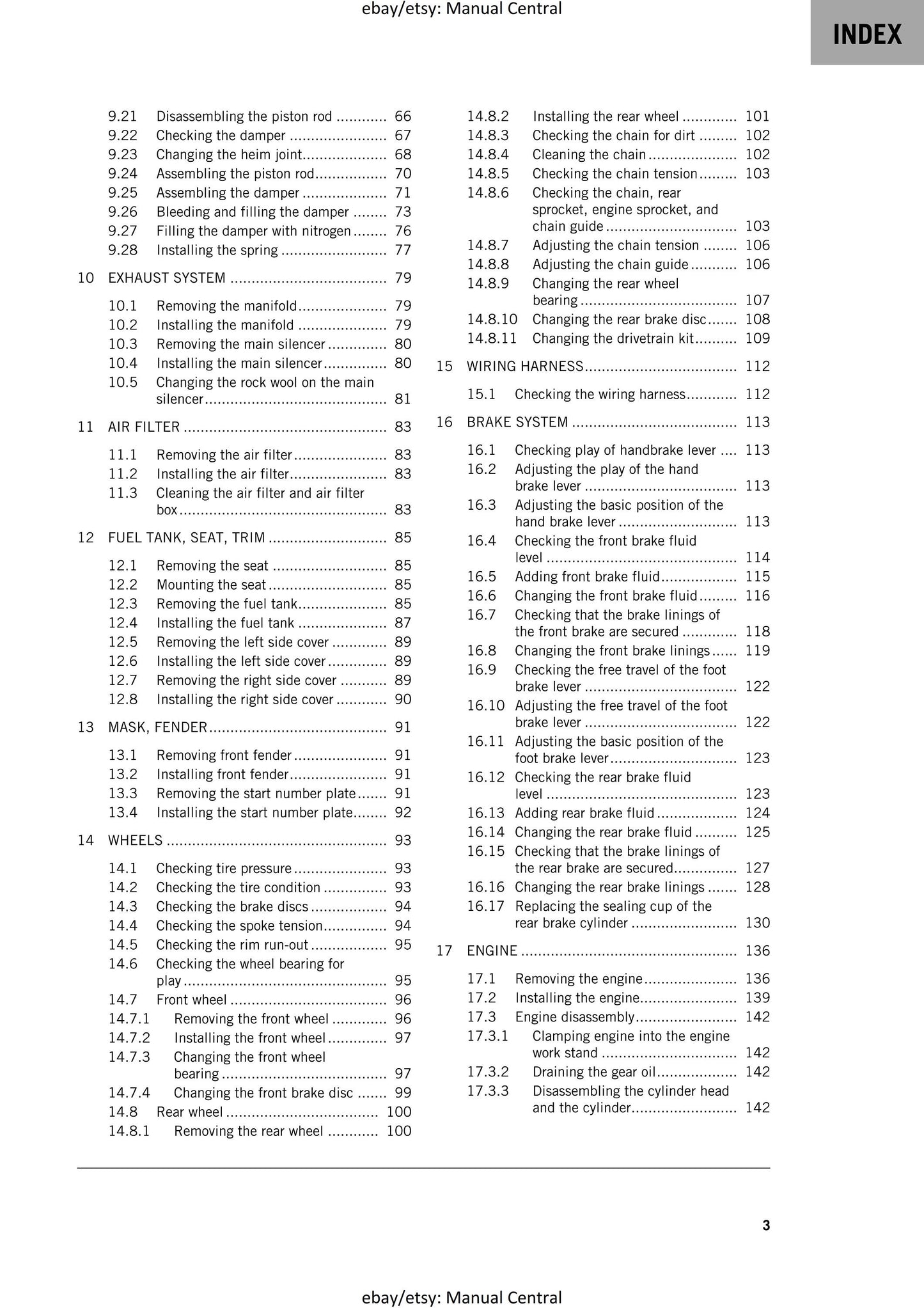KTM 2024 - 50 SX Factory Edition - Service Workshop Repair Manual