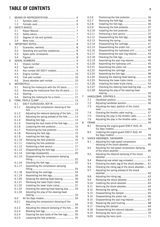 KTM 2014 - 350 Exc-f Xcf-w Six Days - Service Workshop Repair Manual