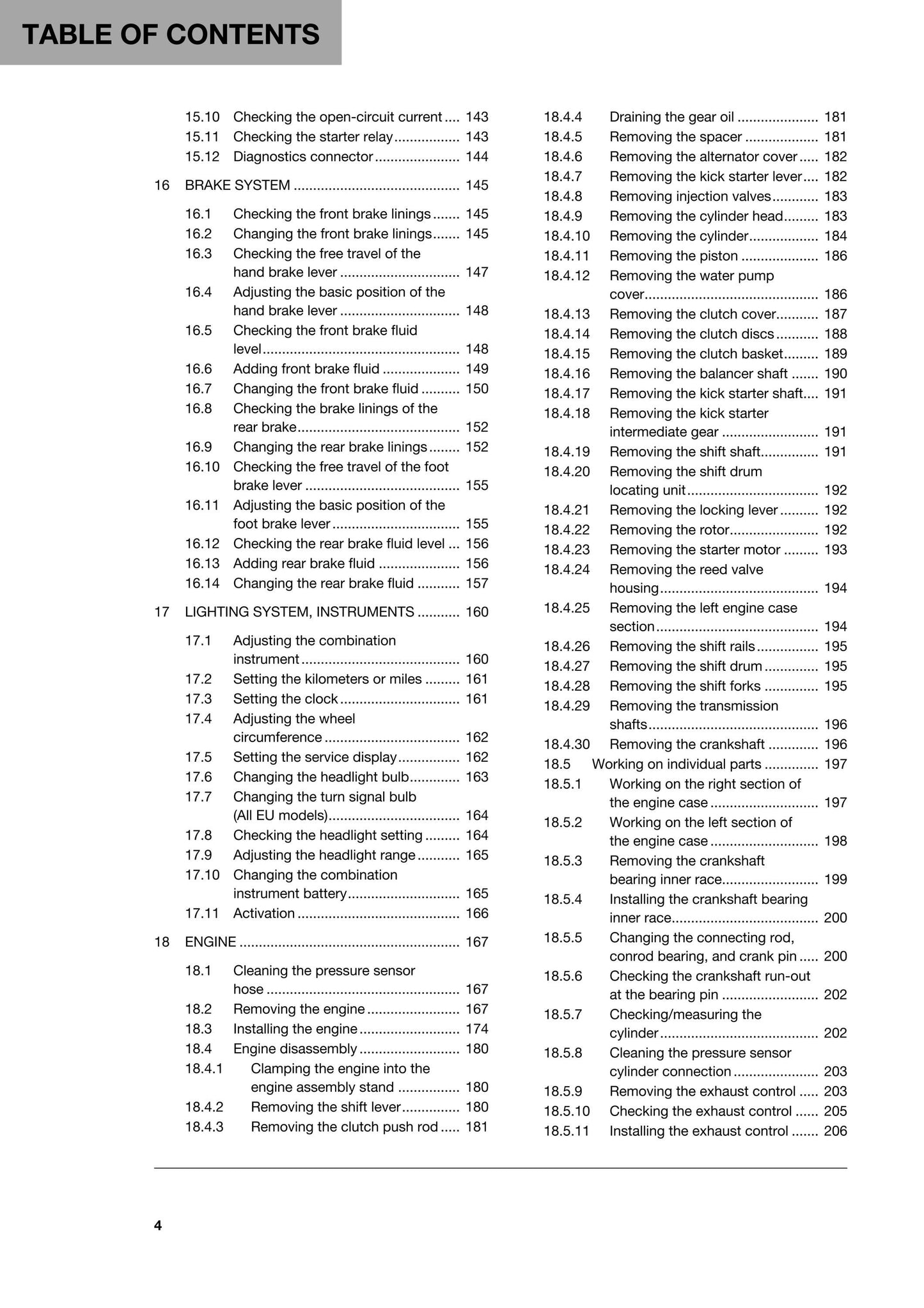 Husqvarna 2018 - TE 250i 300i - Workshop Service Repair Manual