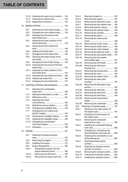 Husqvarna 2018 - TE 250i 300i - Workshop Service Repair Manual
