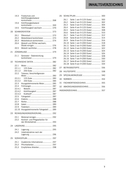 German Language - KTM 2016 - 125 200 Duke - Reparaturanleitung - Service Workshop Repair Manual