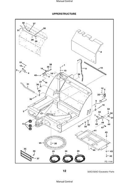 Bobcat 325D & 328D - Parts Manual - D Series
