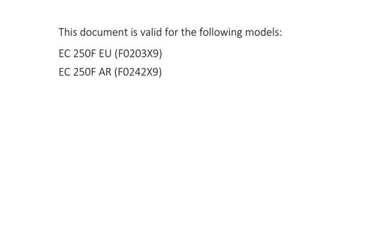GasGas 2024 - EC 250F - Service Workshop Repair Manual