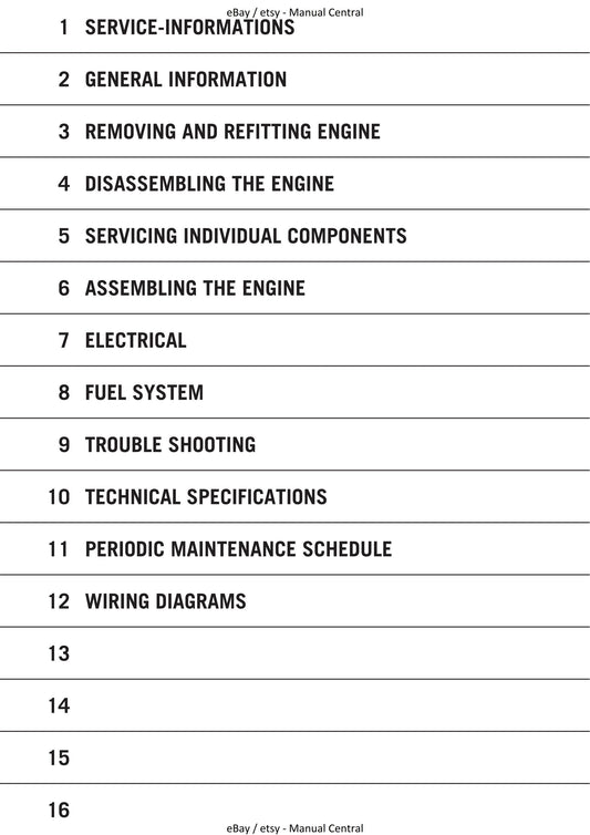 KTM 1999 to 2005 - 125 200 SX Exc Egs Supermoto - Engine Service Workshop Repair Manual
