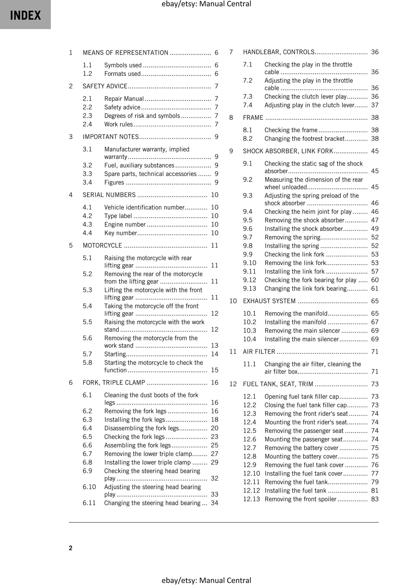 KTM 2020 - RC 200 - Service Workshop Repair Manual
