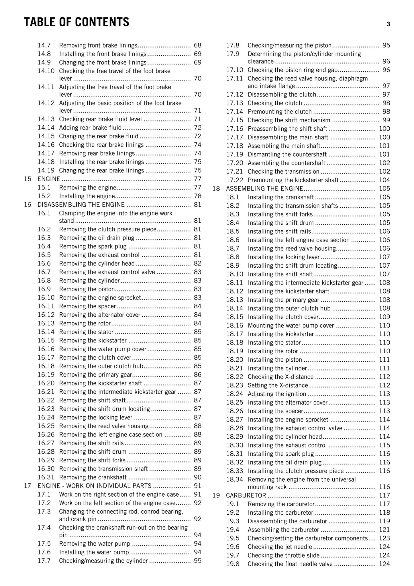KTM 2012 - 65 SX - Workshop Service Repair Manual