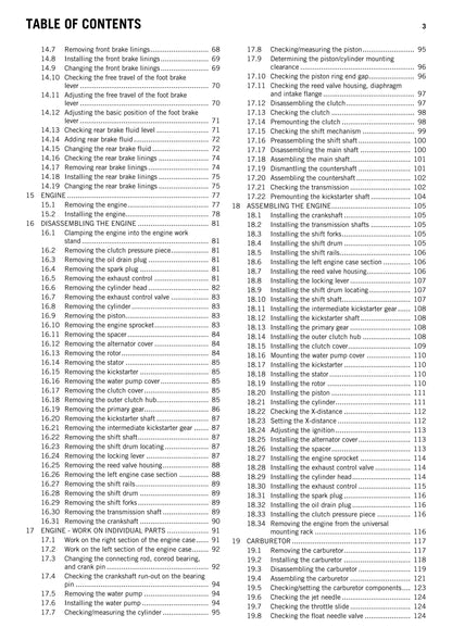 KTM 2012 - 65 SX - Workshop Service Repair Manual