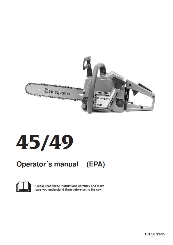 Husqvarna Chainsaw - 45 49 Operator Manual