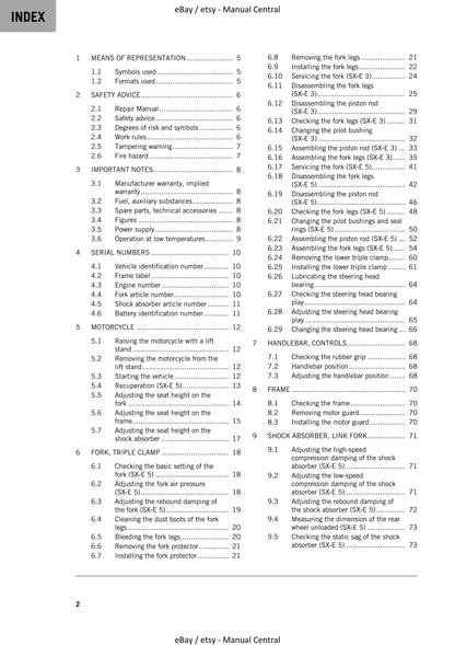 KTM 2023 - SX-E 3 5 - Service Workshop Repair Manual