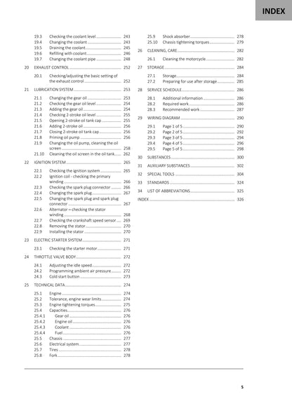 Gasgas 2021 - EX 300 - Workshop Service Repair Manual