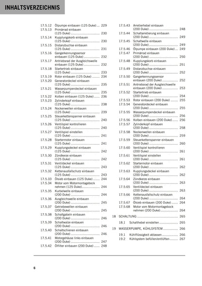 German Language - KTM 2016 - 125 200 Duke - Reparaturanleitung - Service Workshop Repair Manual