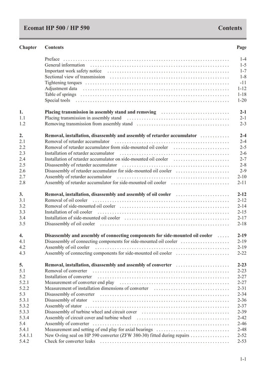 ZF Ecomat HP 500 590 - NBS - Stage 3 - Service Workshop Repair Manual