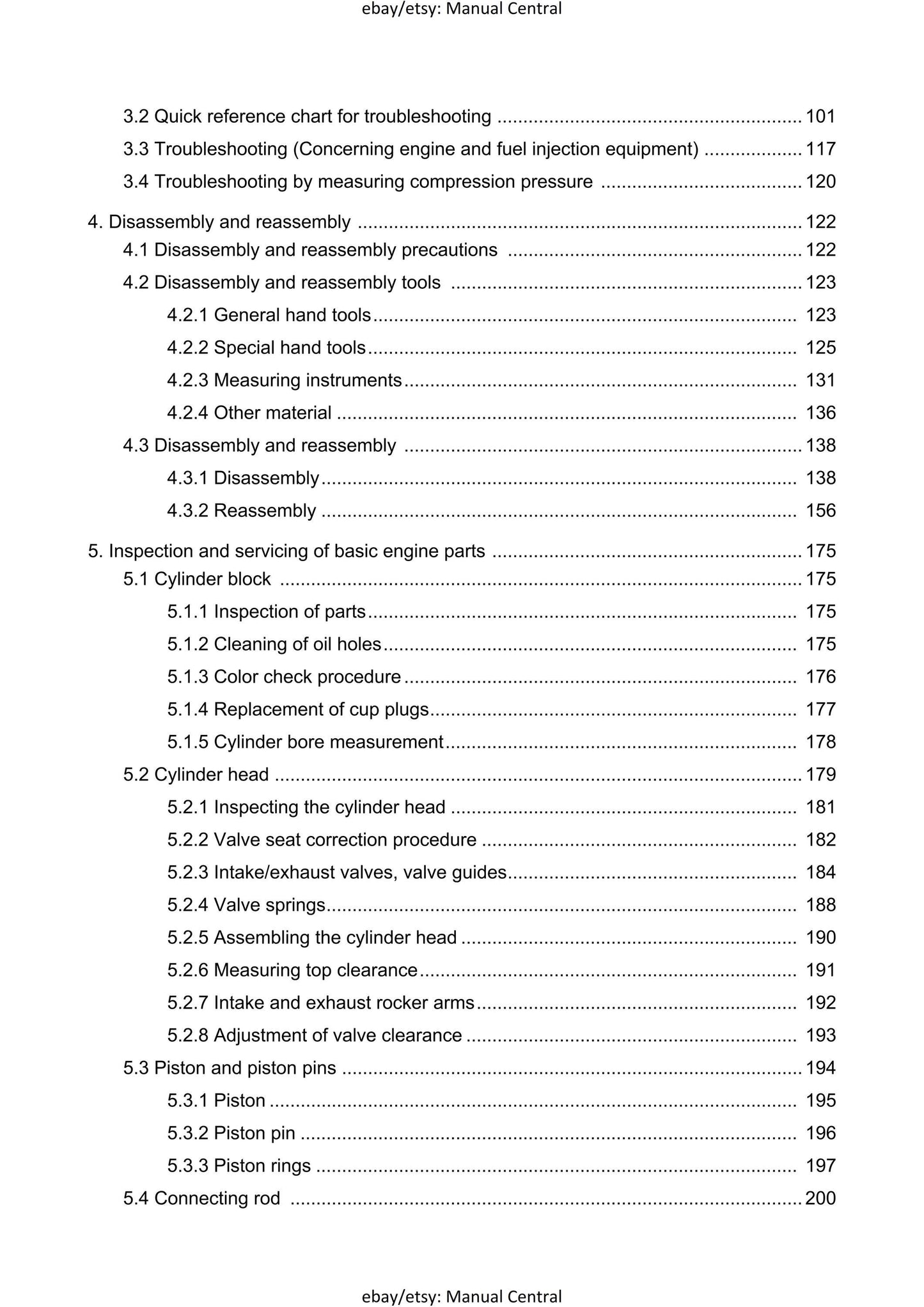 Yanmar Marine Engine - 3jh4e 4jh4e 4jh4-te 4jh4-hte - Service Repair Workshop Manual