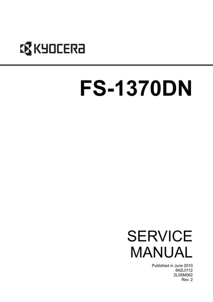 Kyocera FS-1370DN - Service Workshop Repair Manual - June 2010