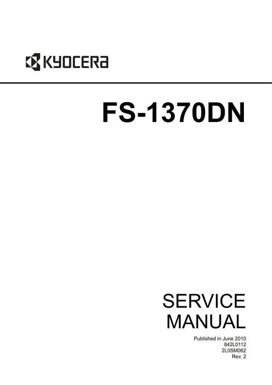 Kyocera FS-1370DN - Service Workshop Repair Manual - June 2010