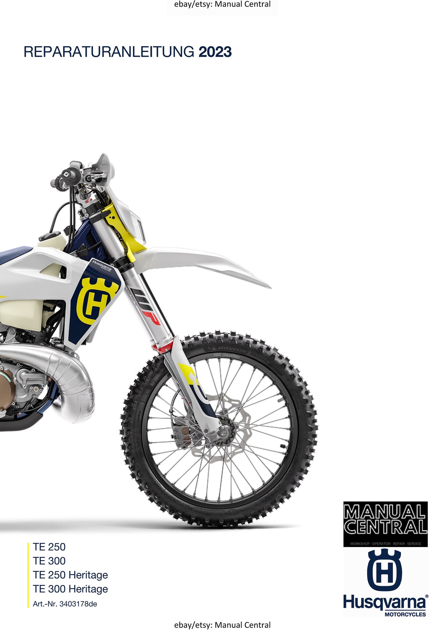 German Language - Husqvarna 2023 -TE 250 300 Heritage - Reparaturanleitung