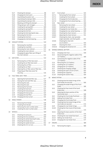 GasGas 2022 - EX MC 350F- Service Workshop Repair Manual