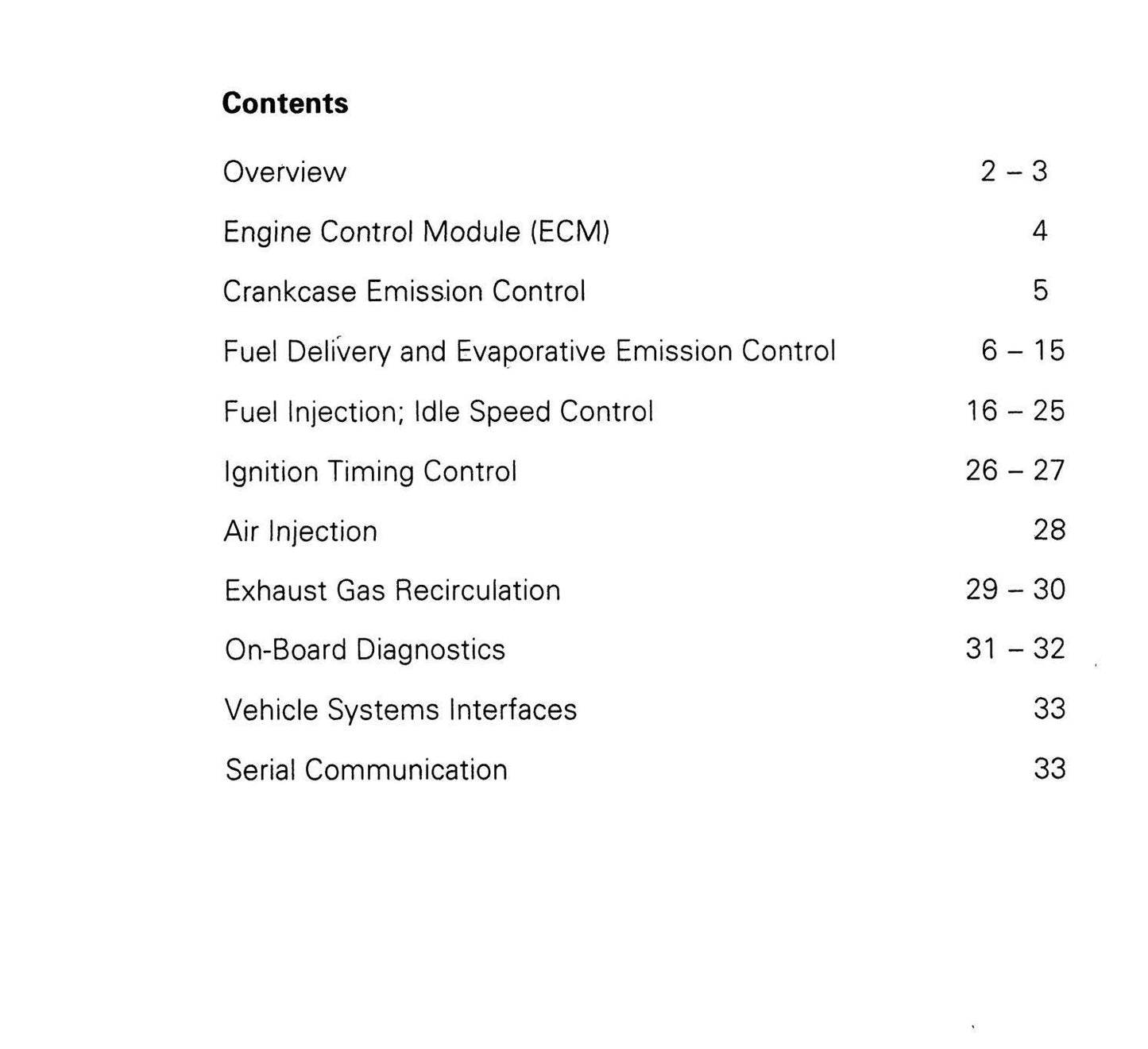 Jaguar Aj6 4.0L Engine Management System OBD I - Diagnostic Guide