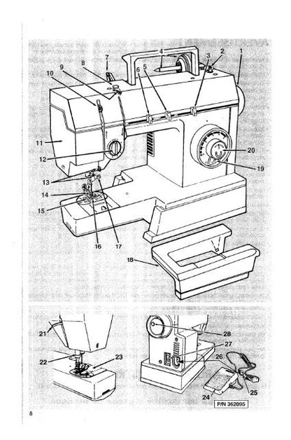 Singer 5805 Instruction Book - Libro de Instrucciones - livert d'instructions