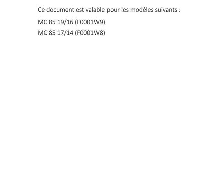French Language - GasGas 2023 - MC 85 19/16 17/14 - Manuel De Reparation -  Service Workshop Repair Manual