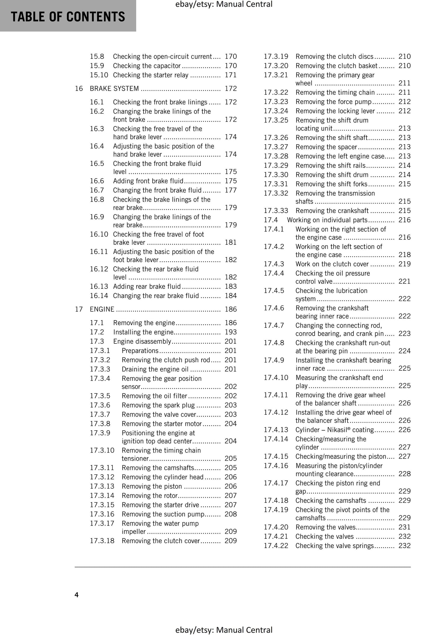 KTM 2018 - 350 SX-F XC-F - Service Workshop Repair Manual