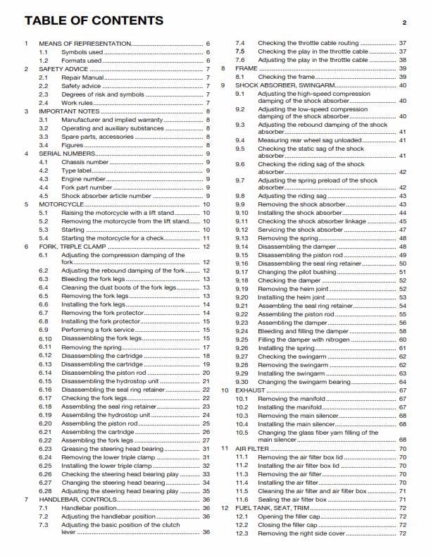 Husqvarna 2015 - FC 450 - Service Workshop Repair Manual