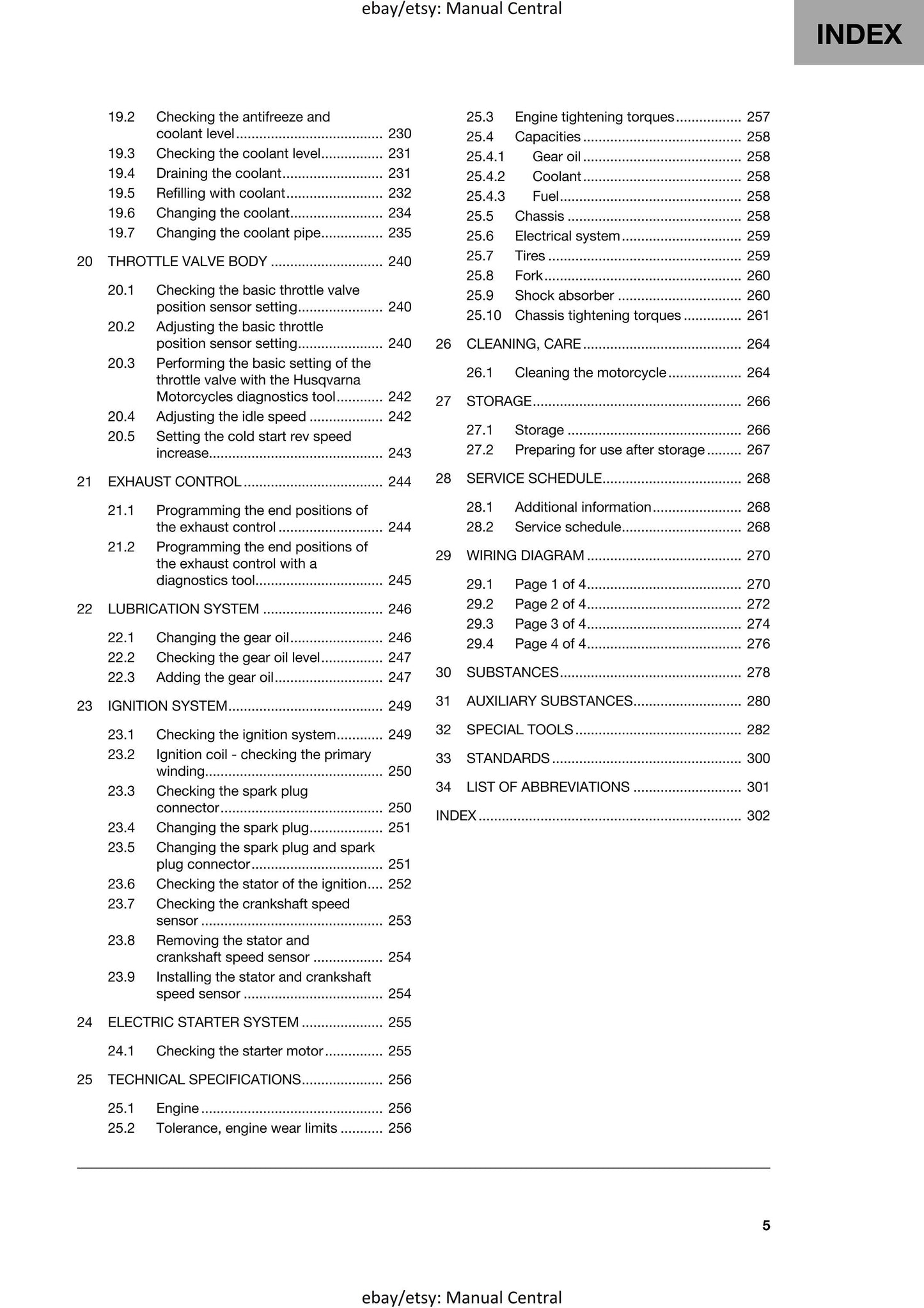 Husqvarna 2024 - TC 125 - Service Workshop Repair Manual