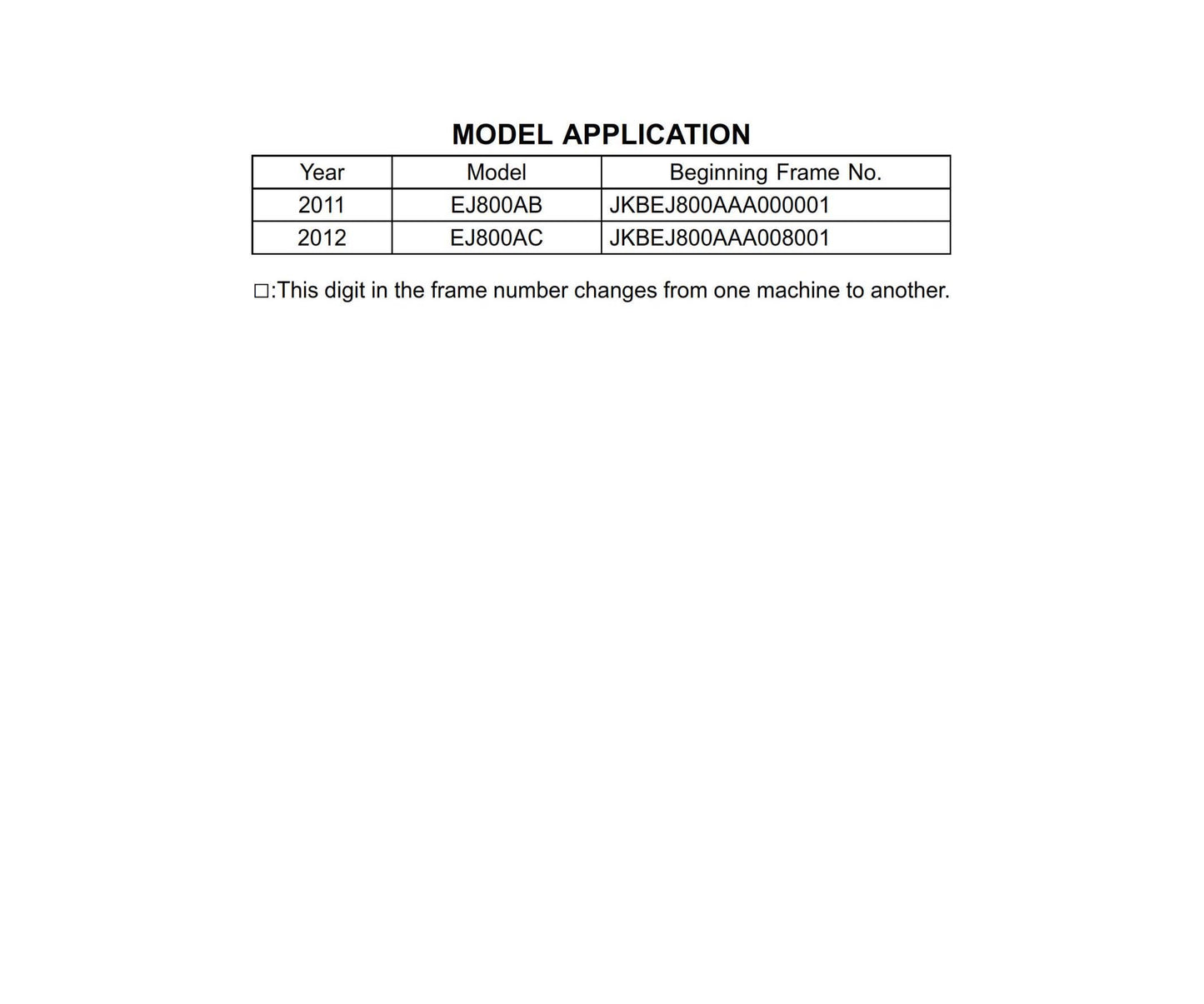 Kawasaki W800 - 2011 2012 - Workshop Service Repair Manual