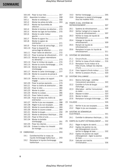 French Language - KTM 2020 - 450 500 XCF-W EXC-F Six Days - Manuel De Reparation -  Service Workshop Repair Manual