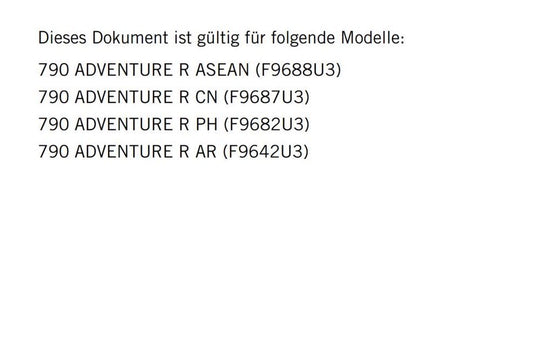 German Language - KTM 2021 - 790 Adventure R - Reparaturanleitung - Service Workshop Repair Manual