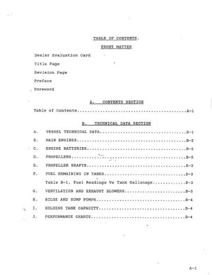 Bertram 285 - Owners Manual