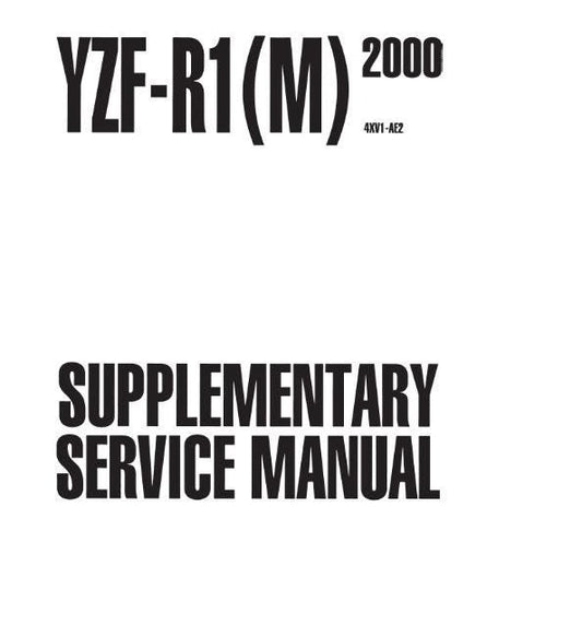 Yamaha YZF-R1 1998 TO 2000 - Workshop Service Repair Manual