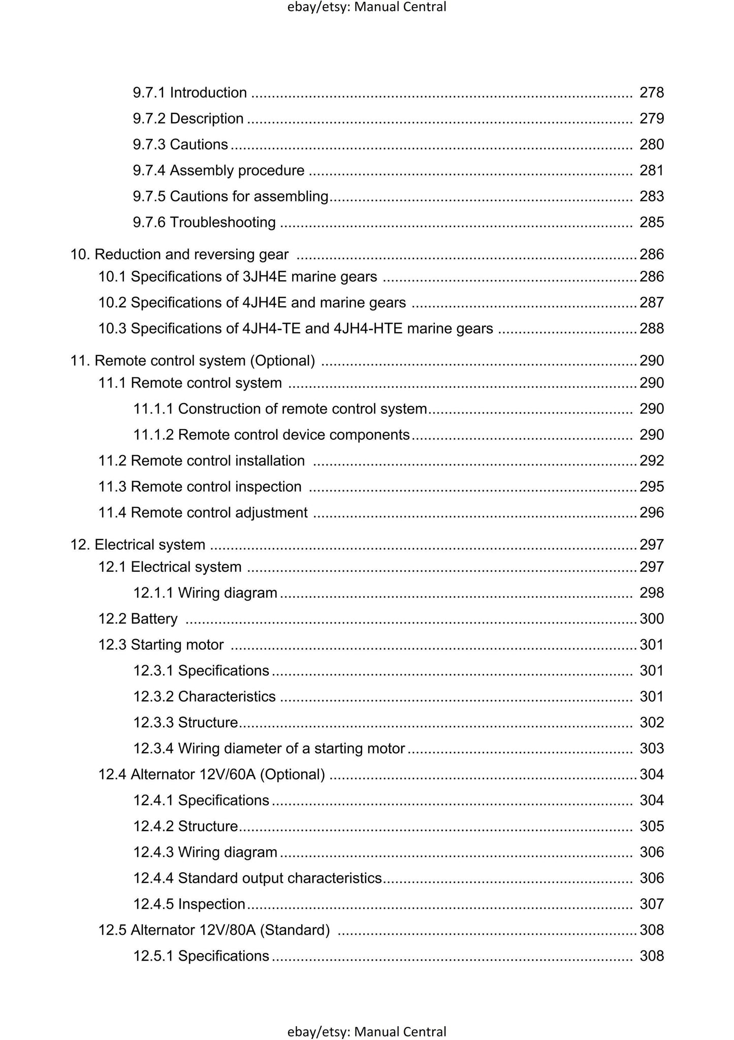 Yanmar Marine Engine - 3jh4e 4jh4e 4jh4-te 4jh4-hte - Service Repair Workshop Manual