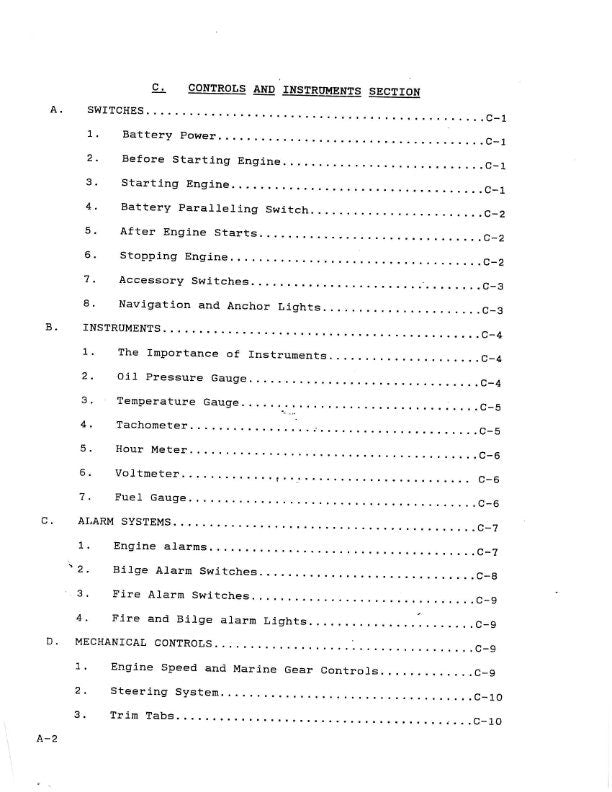 Bertram 286 - Owners Manual