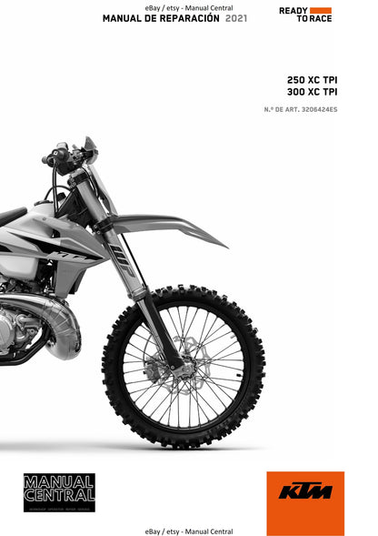 Spanish Language - KTM 2021 - 250 300 XC Tpi - Manual de Reparacion