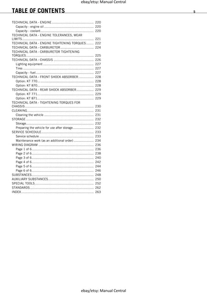 KTM ATV 2011 - 525 Xc Atv Eu - Service Workshop Repair Manual