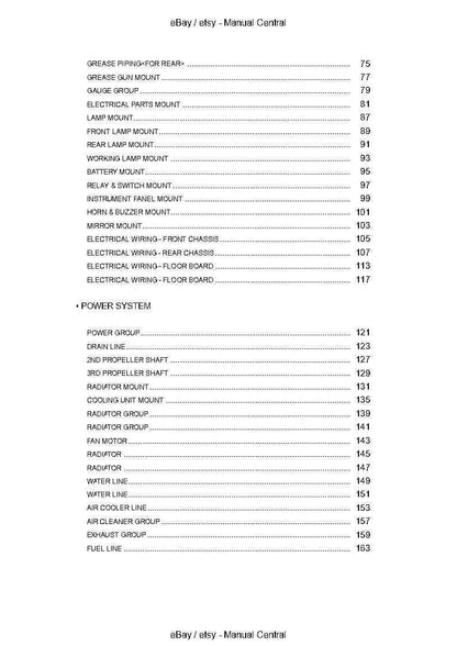 Kawasaki 90ZV-2 Wheel Loader - Part Catalog Manual