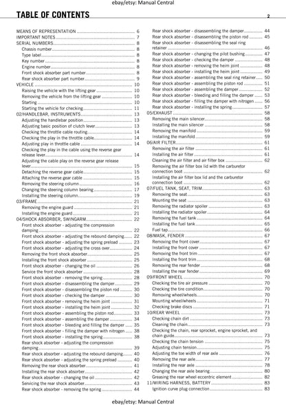 KTM ATV 2010 - 525 Xc Atv Eu - Service Workshop Repair Manual