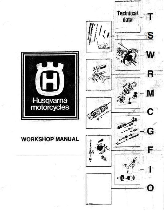 Husqvarna 1973 1974 1975 1976 1978 1979 2 Stroke Engine -  Workshop Service Repair Manual