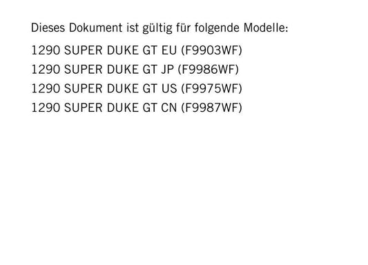 German Language - KTM 2023 - 1290 Super Duke GT - Reparaturanleitung - Service Workshop Repair Manual