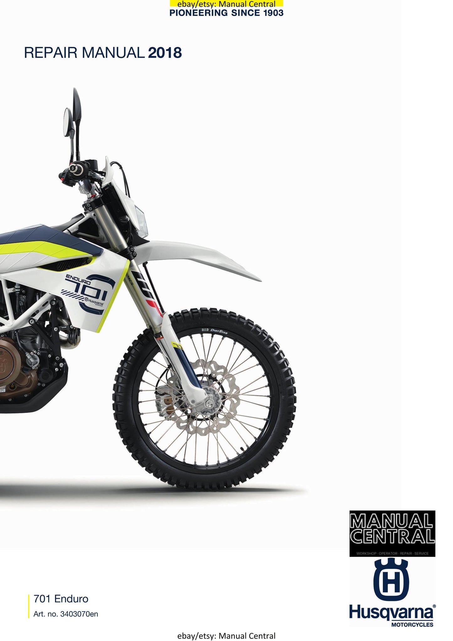 Husqvarna 2018 - 701 Enduro - Workshop Service Repair Manual
