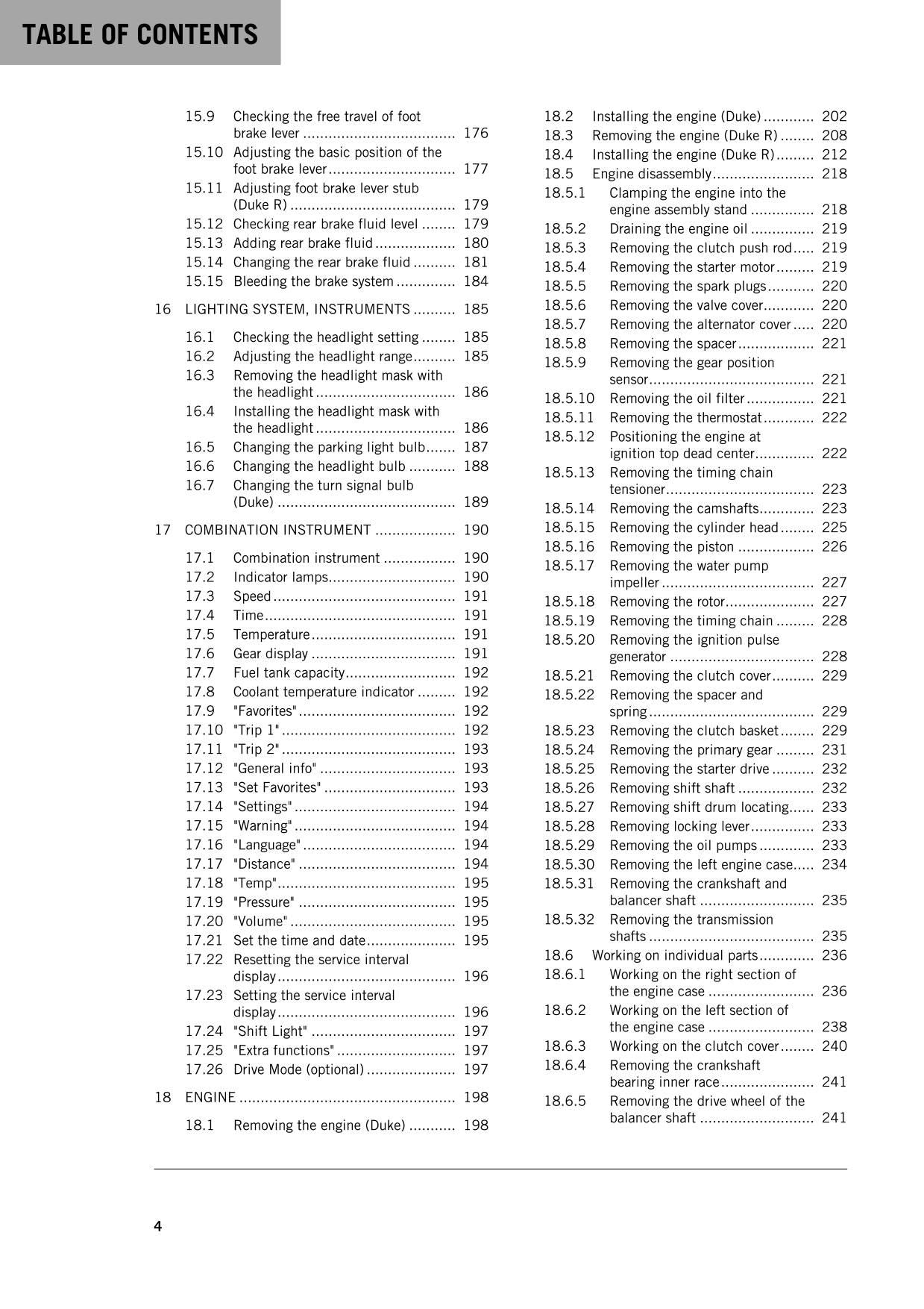 KTM 2016 - 690 Duke R - Service Workshop Repair Manual