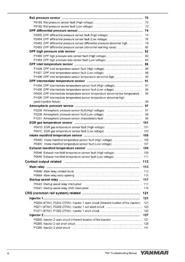 Yanmar Industrial Engine -  3TNV88 3TNV86  4TNV88 4TNV86 4TNV98 - Troubleshooting Manual