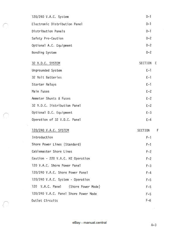 Bertram 58 Convertiable - Owners Manual