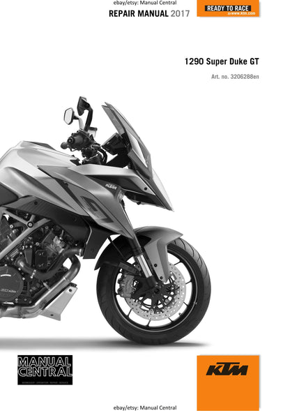 KTM 2017 - 1290 Super Duke GT - Service Workshop Repair Manual
