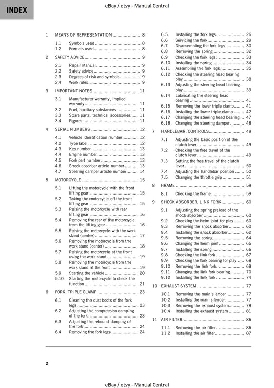 KTM 2023 - 890 Adventure - Service Workshop Repair Manual